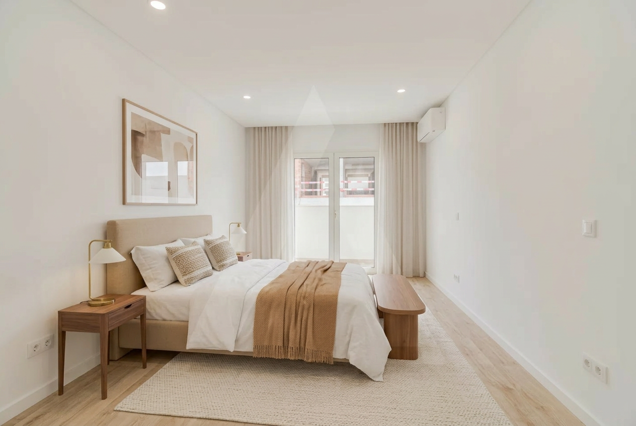 Quarto — simulação de decoração